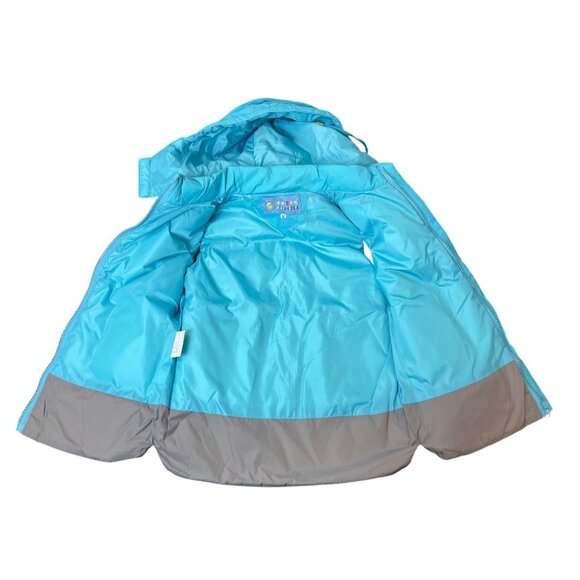 Miqitongxiaoya Hooded Puffer Vest With Cartoon Design Blue & Gray Size M - New - Picture 4 of 10